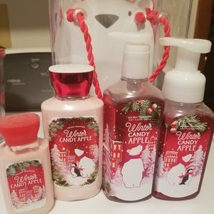 NEW Bath and Body Winter Candy Apple set
